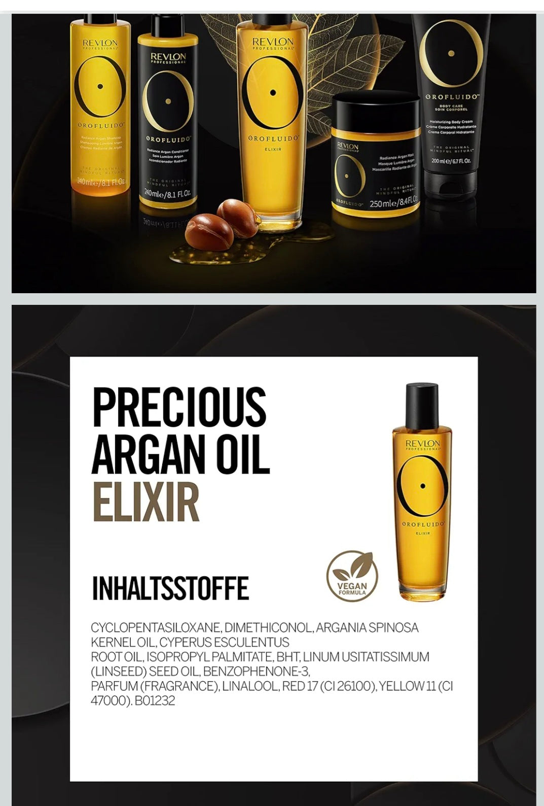 REVLON PROFESSIONAL Orofluido Argan Oil Elixir